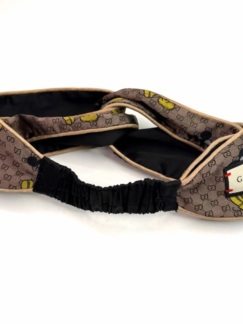 Gucci X Disney Brown Mickey Mouse Twist Knot Limited Edition Headband - Picture 6 of 9
